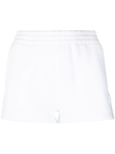 Alexander Wang Cotton-blend Track Shorts In White
