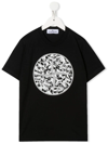 STONE ISLAND JUNIOR LOGO-PRINT COTTON T-SHIRT