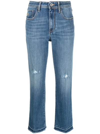 Jacob Cohen Kate Cropped Straight-leg Jeans In Blue