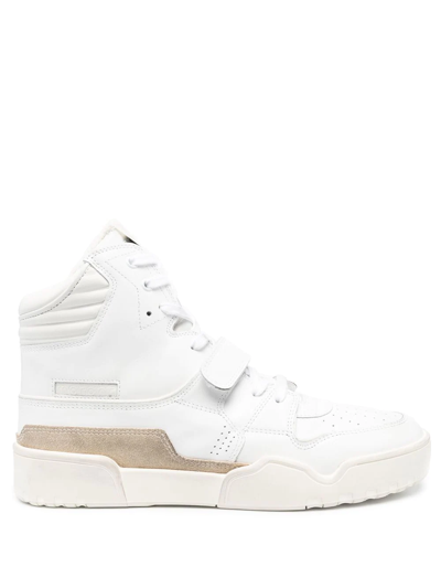 Isabel Marant White Alseeh Trash Sneakers In 20wh White