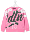 DSQUARED2 TEXT-PRINT CREW-NECK SWEATSHIRT