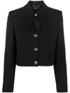 VERSACE CUT-OUT CROPPED JACKET