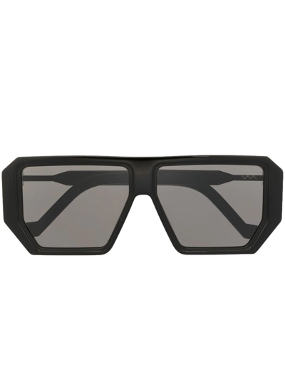 Vava Eyewear Tinted-lens Oversized-frame Sunglasses In Black