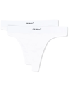 OFF-WHITE LOGO-BAND THONGS (PACK OF TWO)