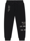 Dolce & Gabbana Sailor-slogan Nautical Track-pant In Blue