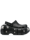 Balenciaga X Crocs&trade; Men's Hardcrocs&trade; Platform Clogs In Black