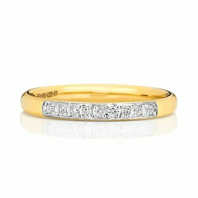 Pre-owned Markenlos 9ct Gelbgold Diamant Ewigkeitsring Ring