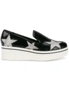 Stella Mccartney Binx Star Patent Faux-leather Platform Loafers