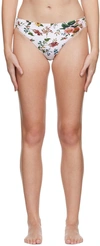 Erdem Floral Thea Bikini Bottoms In White
