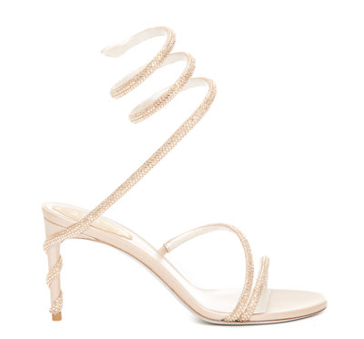René Caovilla Margot Pump Sandals In Beige