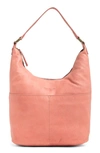 American Leather Co. Carrie Hobo Bag In Faded Rose Italian Weave