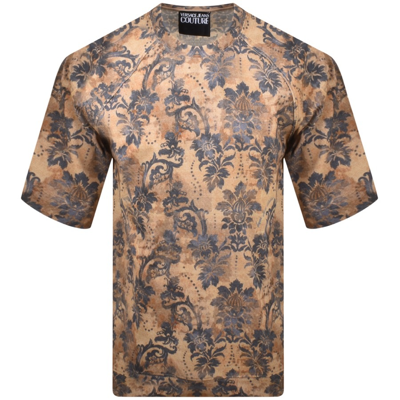 Versace Jeans Couture Oversized T Shirt Brown