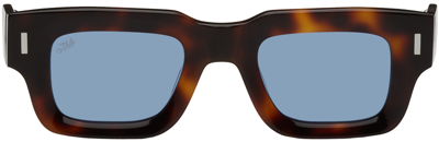 Akila Tortoiseshell Ares Sunglasses In Tort/blue