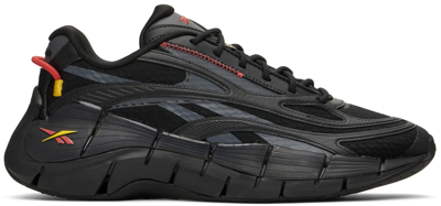 Reebok Black Zig Kinetica 2.5 Sneakers In Grey