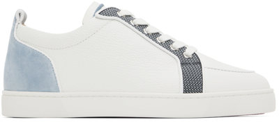 Christian Louboutin Rantulow Orlato Perforated Leather Trainers In White