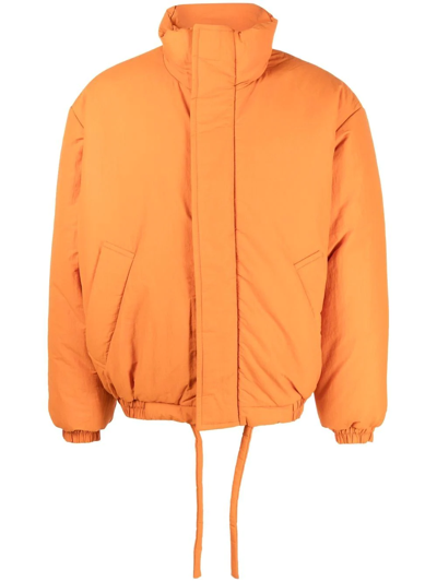 Acne Studios 拉链填充夹克 In Pumpking Orange