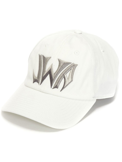 Jw Anderson Logo-embroidered Baseball Cap In White