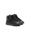 GIVENCHY DEBOSSED-LOGO HIGH-TOP SNEAKERS