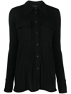 Proenza Schouler Pointed-collar Button-up Shirt In Black