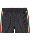 GUCCI GG-JACQUARD ELASTICATED SWIM SHORTS