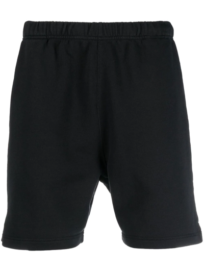 Heron Preston Logo-patch Cotton Shorts In Black
