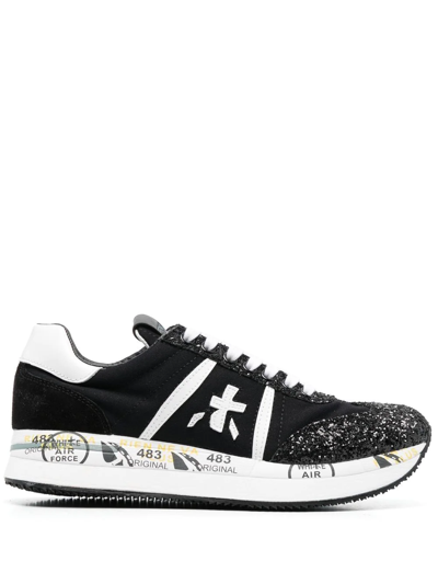 Uma Wang Conny Panelled Sneakers In Black