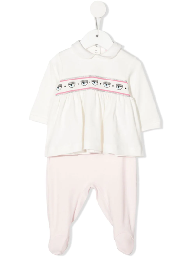 Chiara Ferragni Multicolor Set For Baby Girl With Blinking Eyes In Neutrals