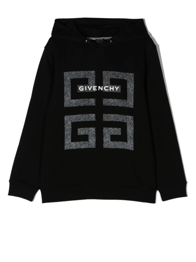 Givenchy Kids' 4g Logo-print Hoodie In Black