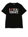 VERSACE I LOVE YOU PRINT T-SHIRT