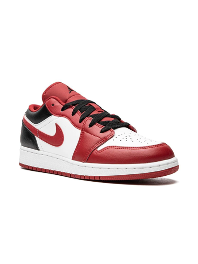 Jordan Air  1 Low Flyease Big Kids' Shoes In White,black,gym Red