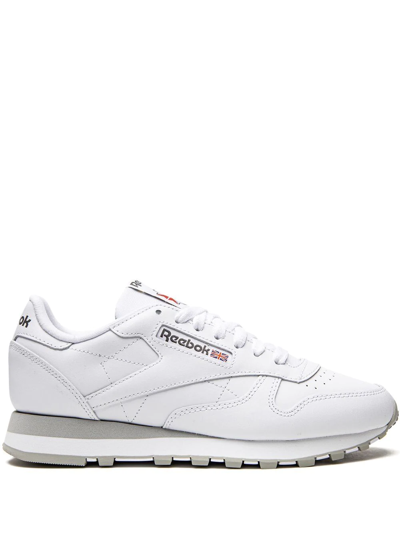 Reebok Classic 皮质运动鞋 In White/light Grey