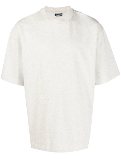 Jacquemus Neutral Le T-shirt Graphic Print Cotton T-shirt In Neutrals