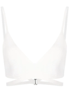 DION LEE RIBBED BRALETTE TOP