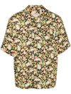 Marni Camp-collar Floral-print Cady Shirt In Black