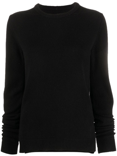 Rick Owens Round-neck Knit Jumper In Black