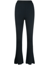 STELLA MCCARTNEY RIBBED FLARED TROUSERS