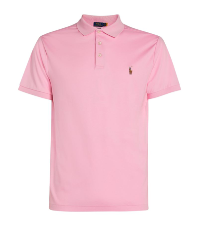 Polo Ralph Lauren Cotton Mesh Custom-fit Polo Shirt In Pink