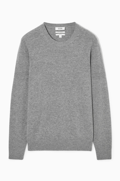Cos Pure Cashmere Jumper In Grey