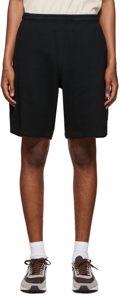 Flagstuff Black Embroidered Shorts