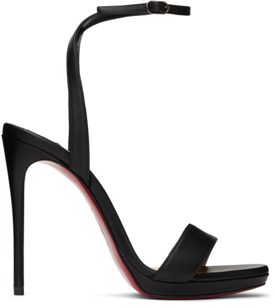 Christian Louboutin Loubigirl Ankle-strap Red Sole Sandals In Black