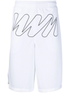 OFF-WHITE WAVE-DETAIL SHORTS