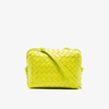 Bottega Veneta Loop Small Intrecciato Leather Shoulder Bag In Green