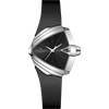 Hamilton Ventura S Auto Black Dial Rubber Strap Unisex Watch H24105330 In Schwarz