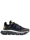 Versace Trigreca Sneakers With Cut-out Detail In Black