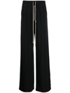 RICK OWENS DRAWSTRING WIDE-LEG TROUSERS