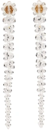 Simone Rocha Transparent Drip Earrings In White