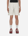 NIKE SPECIAL PROJECT SOLO SWOOSH FLEECE SHORTS WHITE