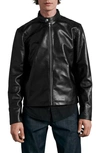 Rag & Bone Icons Archive Cafe Racer Leather Jacket In Black