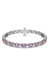 Swarovski Millenia Tennis Bracelet In Rose Multi