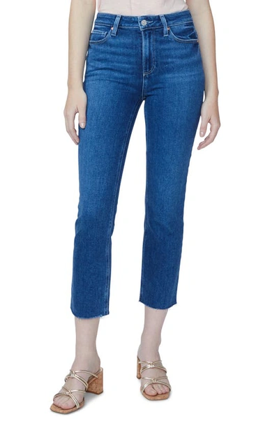 Paige Cindy High Rise Cropped Straight Jeans In Roam